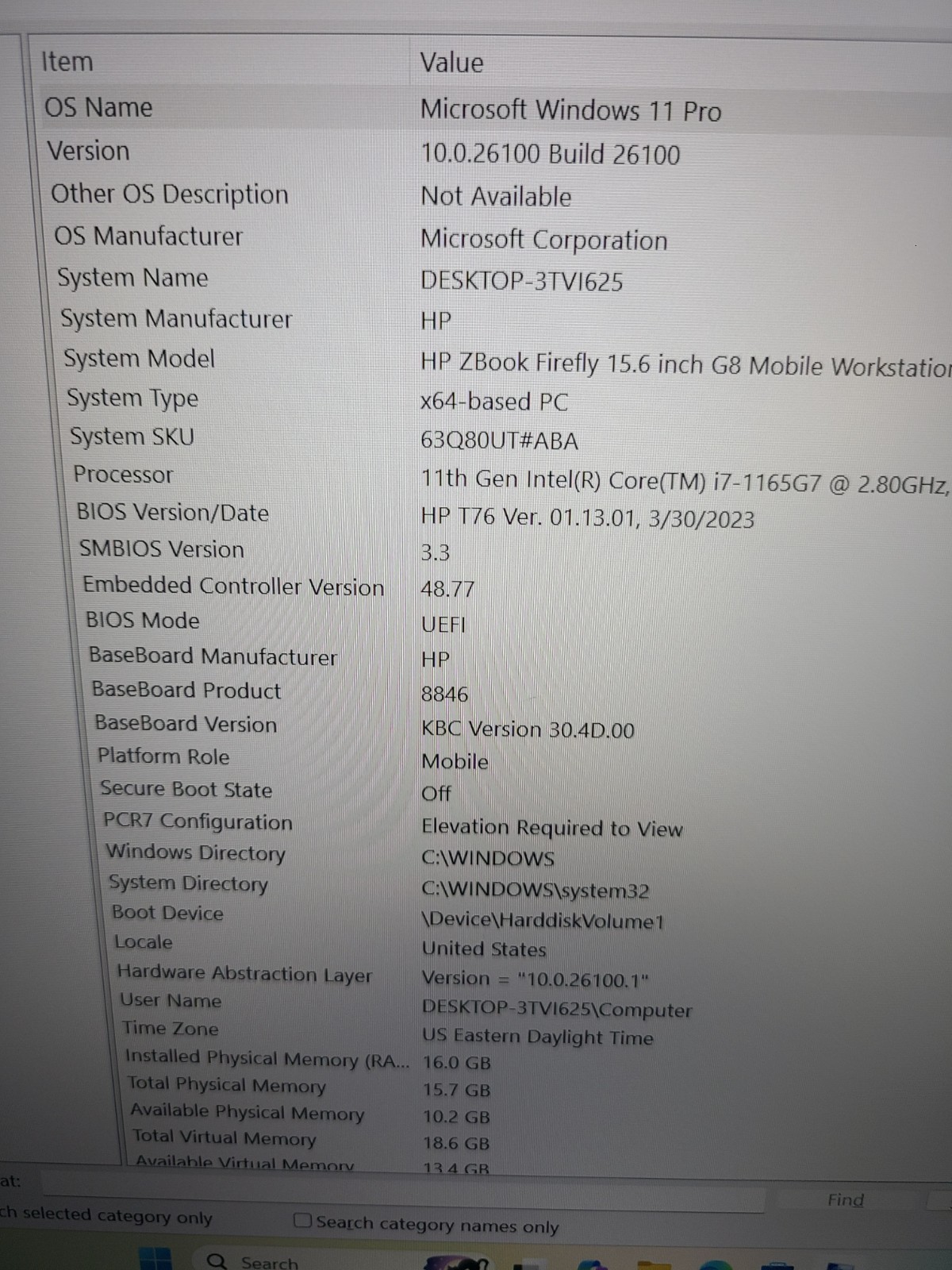 HP zBook Firefly 15 G8 i7-1165G7 2.80GHz 16GB RAM 512GB SSD Win 11 Pro w/Charger