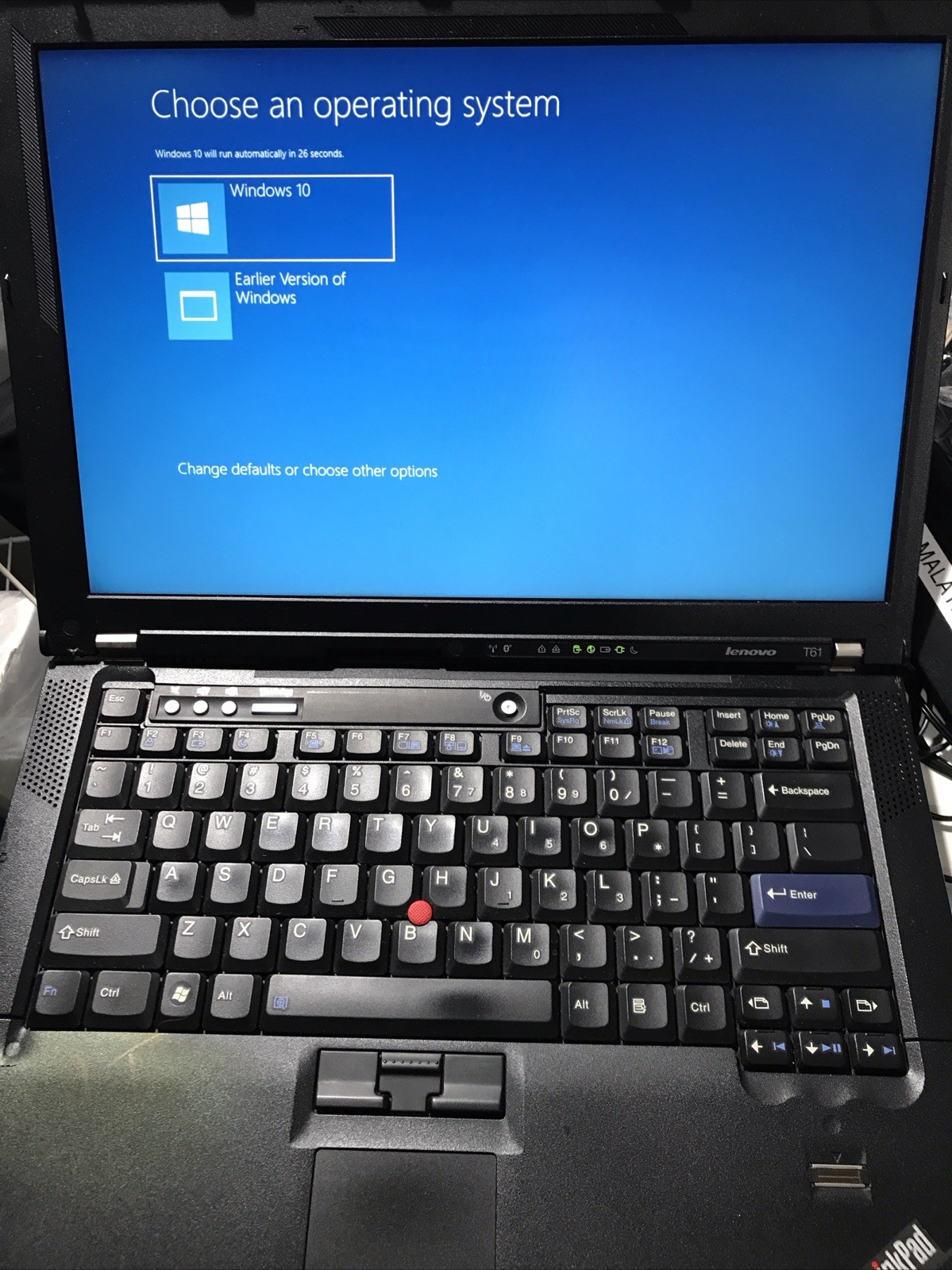 IBM Lenovo ThinkPad T61 14″ LCD T7300 2.00GHz 2GB RAM 112GB HDD Windows 10 PRO
