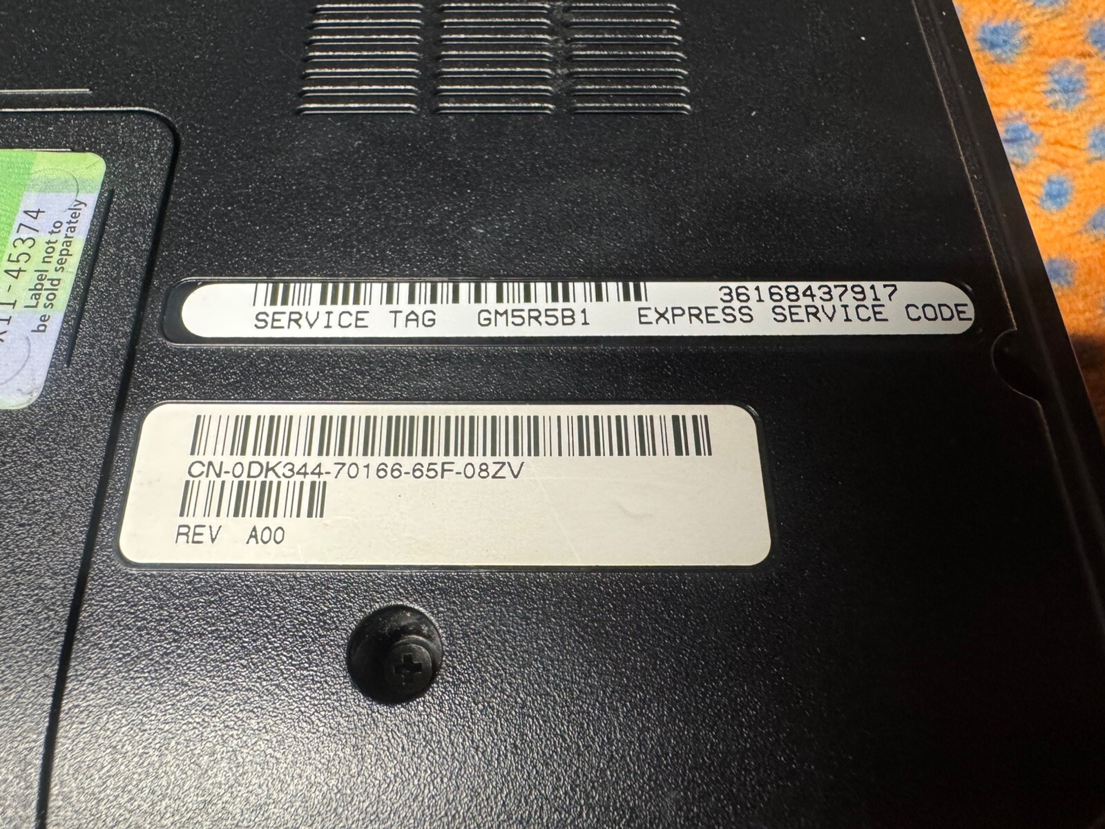 Dell Inspiron B130 Laptop, Win10Home,Centrino 1.80Ghz, 60GB, 2GB, DVD/CDRW, WiFi