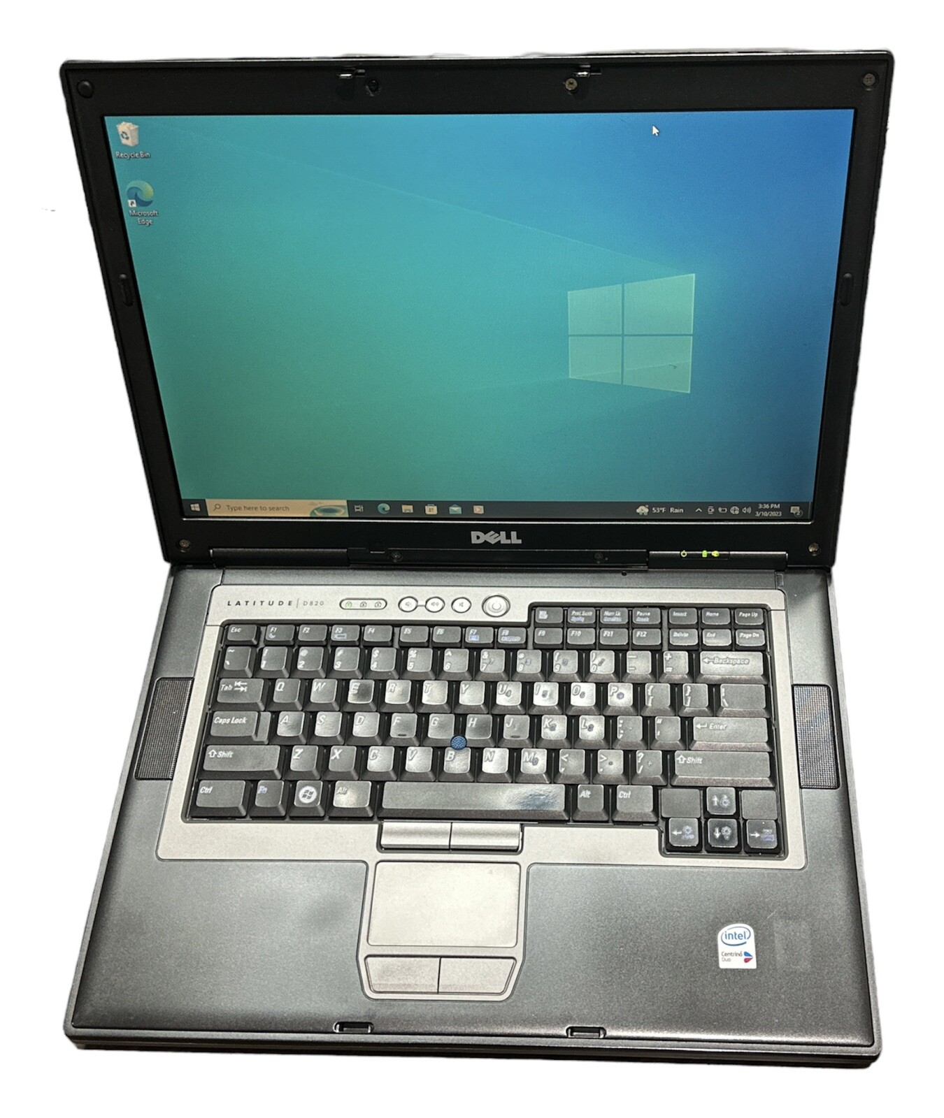 DELL LATITUDE D820 PP04X -15.4″ Intel Core2 T5600 1.83GHz 4GB -Windows 10 Pro