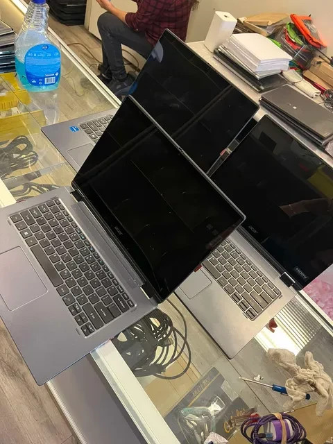 Lot of 3 Acer TravelMate Spin P4 14″ Touchscreen Laptops – Intel Core i5 11th Ge