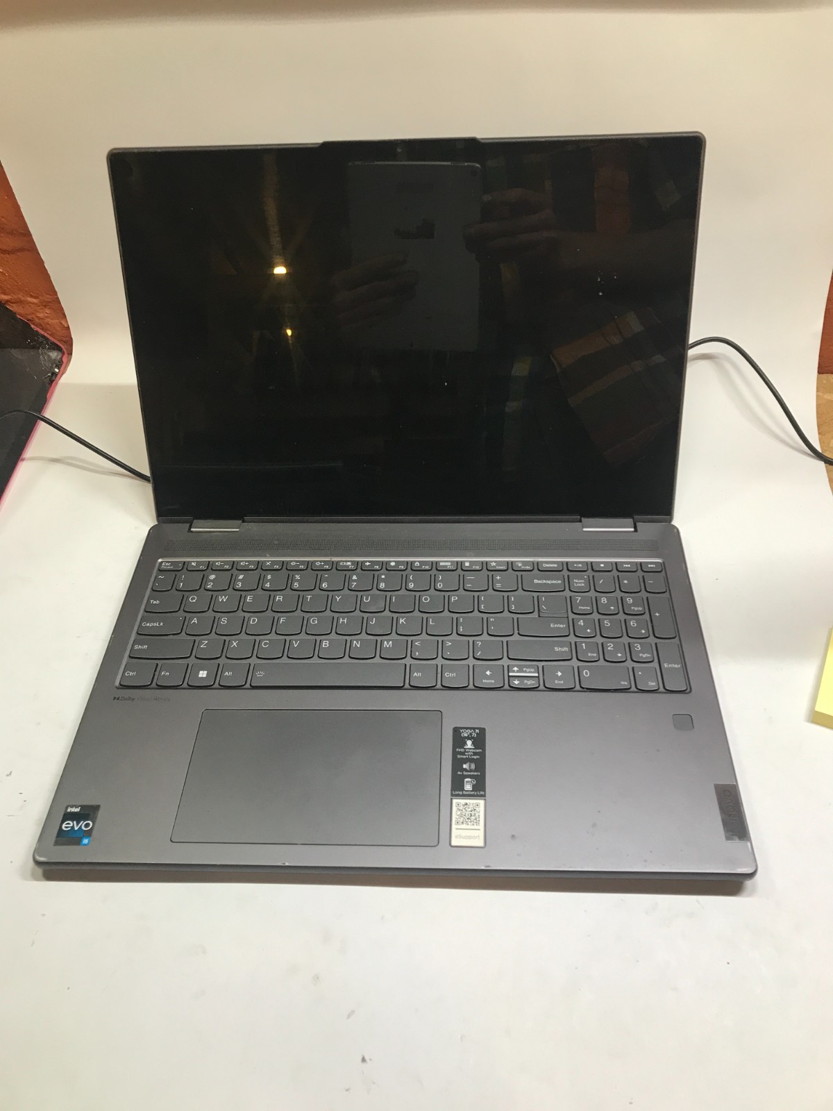 Lenovo Yoga 16IAP7 16″ Intel i5 EVO NO RAM NO SSD/OS For Parts BAD POWER BUTTON