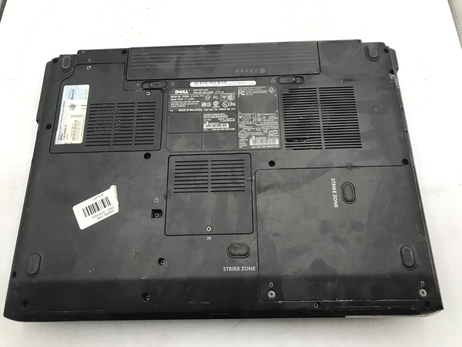 DELL INSPIRON 1720 – FOR PARTS/REPAIR – INTEL CORE 2 DUO – 1GB RAM -READ DESC-BB