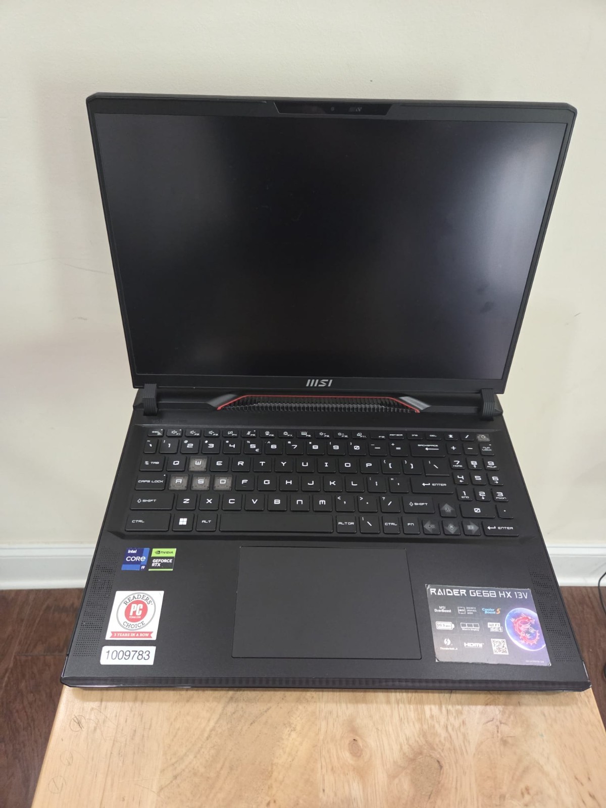 MSI Raider GE68HX i9-13950HX RTX 4060 32GB 1TB 144Hz Gaming Laptop