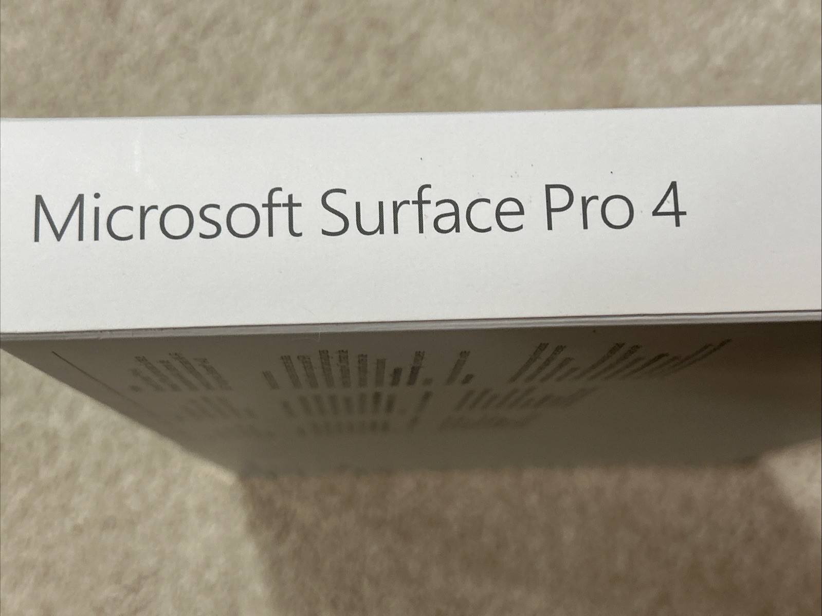 Microsoft Surface Pro 4 Box EMPTY BOX with Inserts Only