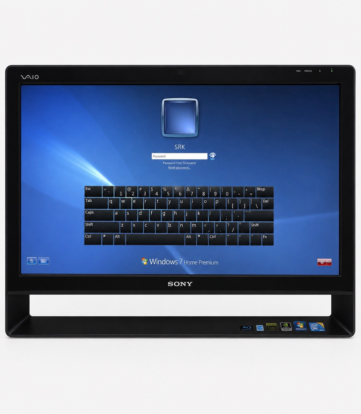 Sony VAIO VPCL116FX 24” All-In-One PC Core 2 Quad Password Locked Works