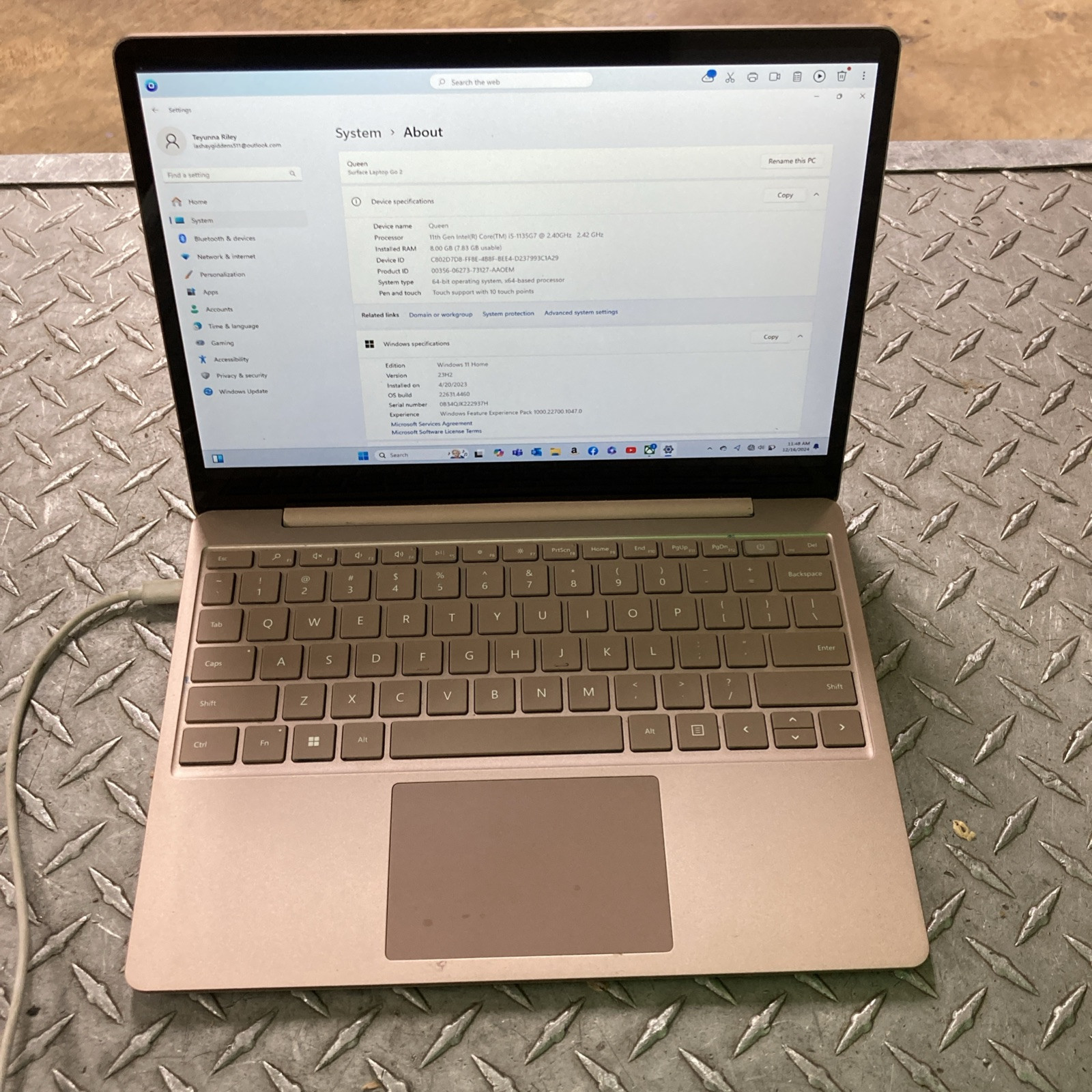 Microsoft Surface Go 2 2013 Core i5-1135G7@2.4GHz 8GB RAM 128GB SSD Win 11 home