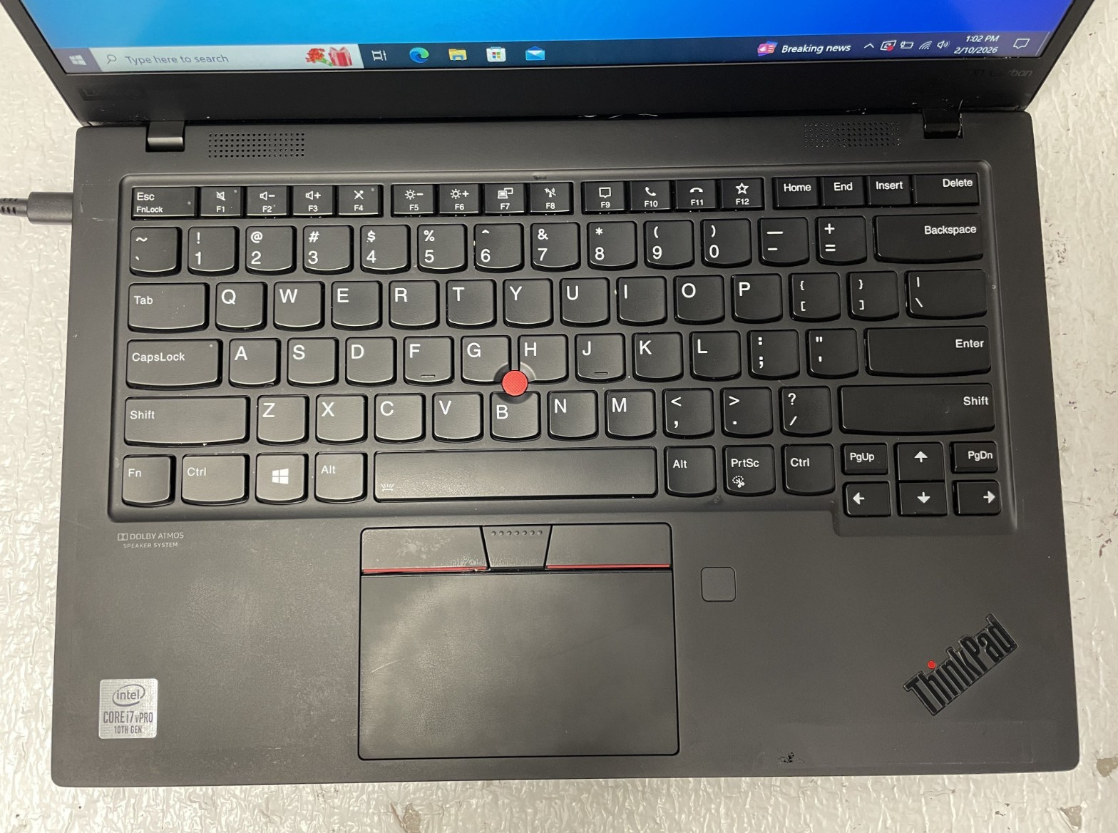 Lenovo ThinkPad X1 Carbon 8thGen TouchScrn 14″ i7-10610U 16GB RAM 512GB SSD READ
