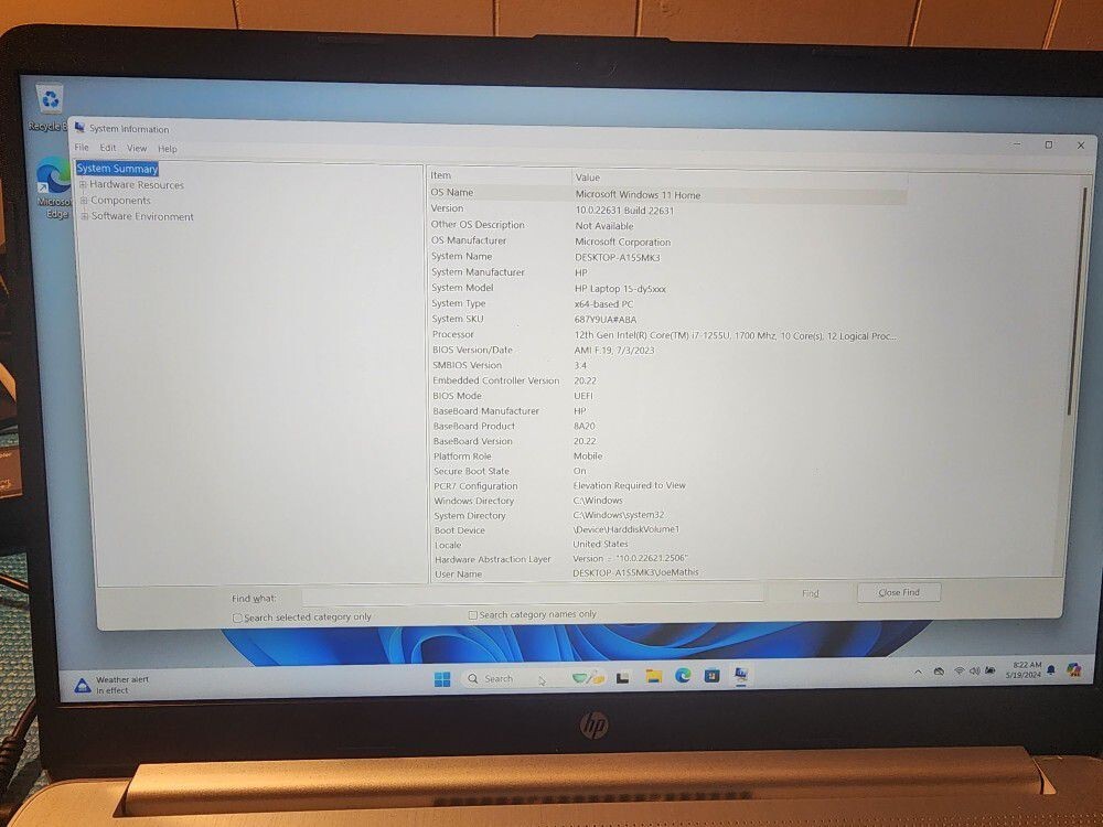 HP 15-dy50 15.6″ (512GB SSD, Intel Core i7 12th Gen., 4.70 GHz, 16GB RAM)