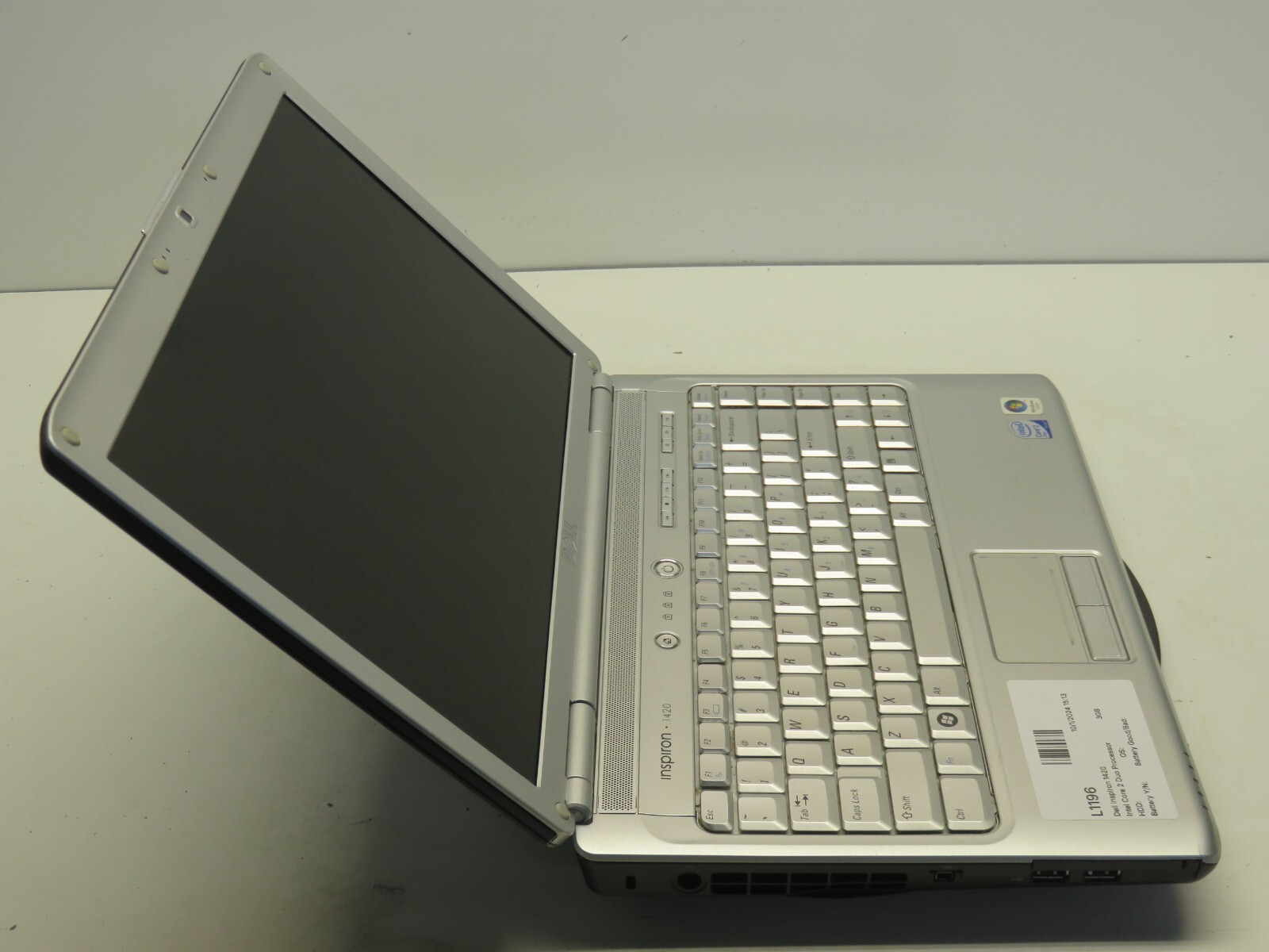 Dell Inspiron 1420 Intel Core 2 Duo Processor 1.83GHz 3GB NO HDD No Batt