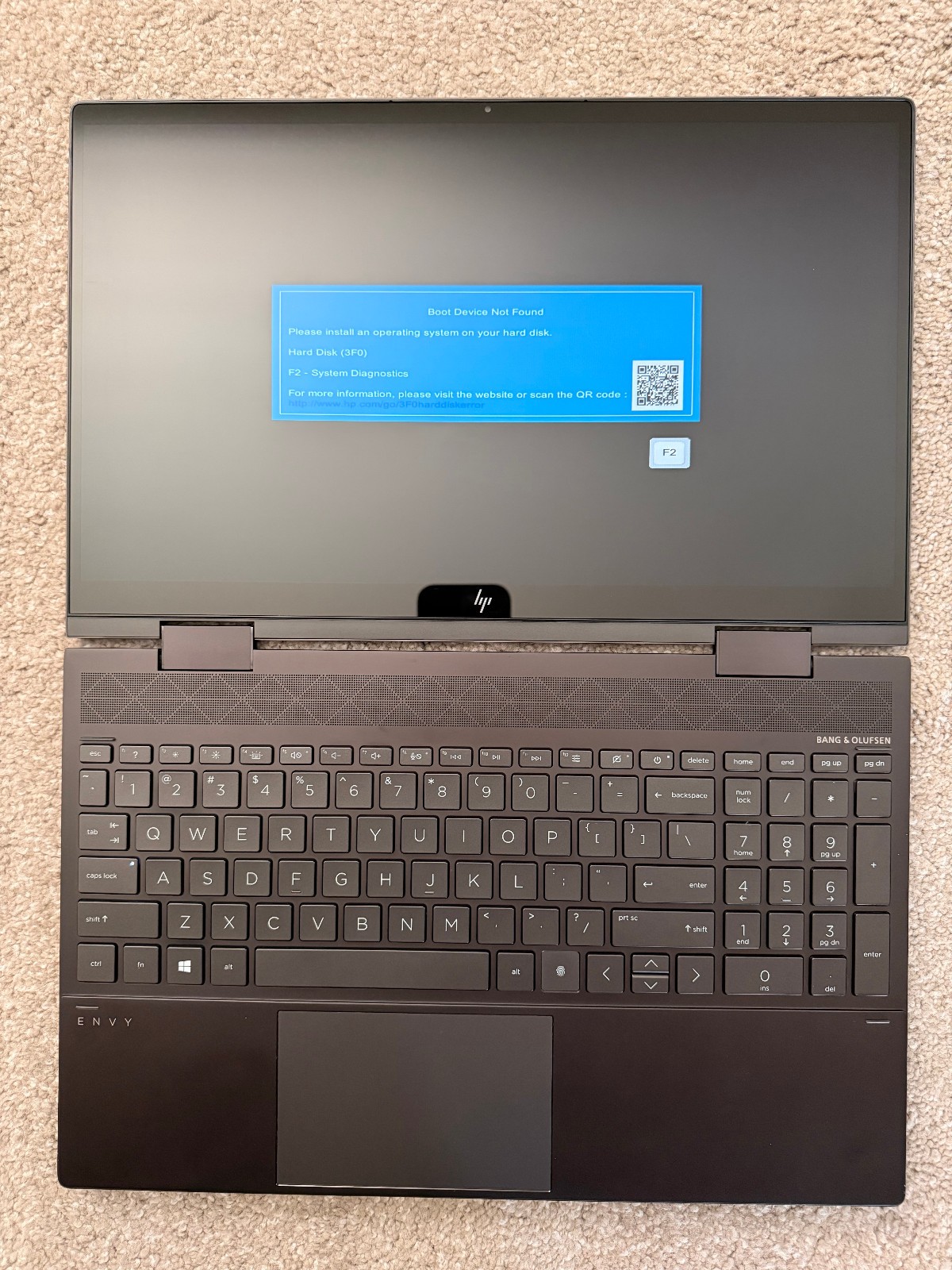 HP Envy x360 15.6″ Touch Ryzen 7 5700U 12GB RAM 2-in-1 Laptop No SSD READ
