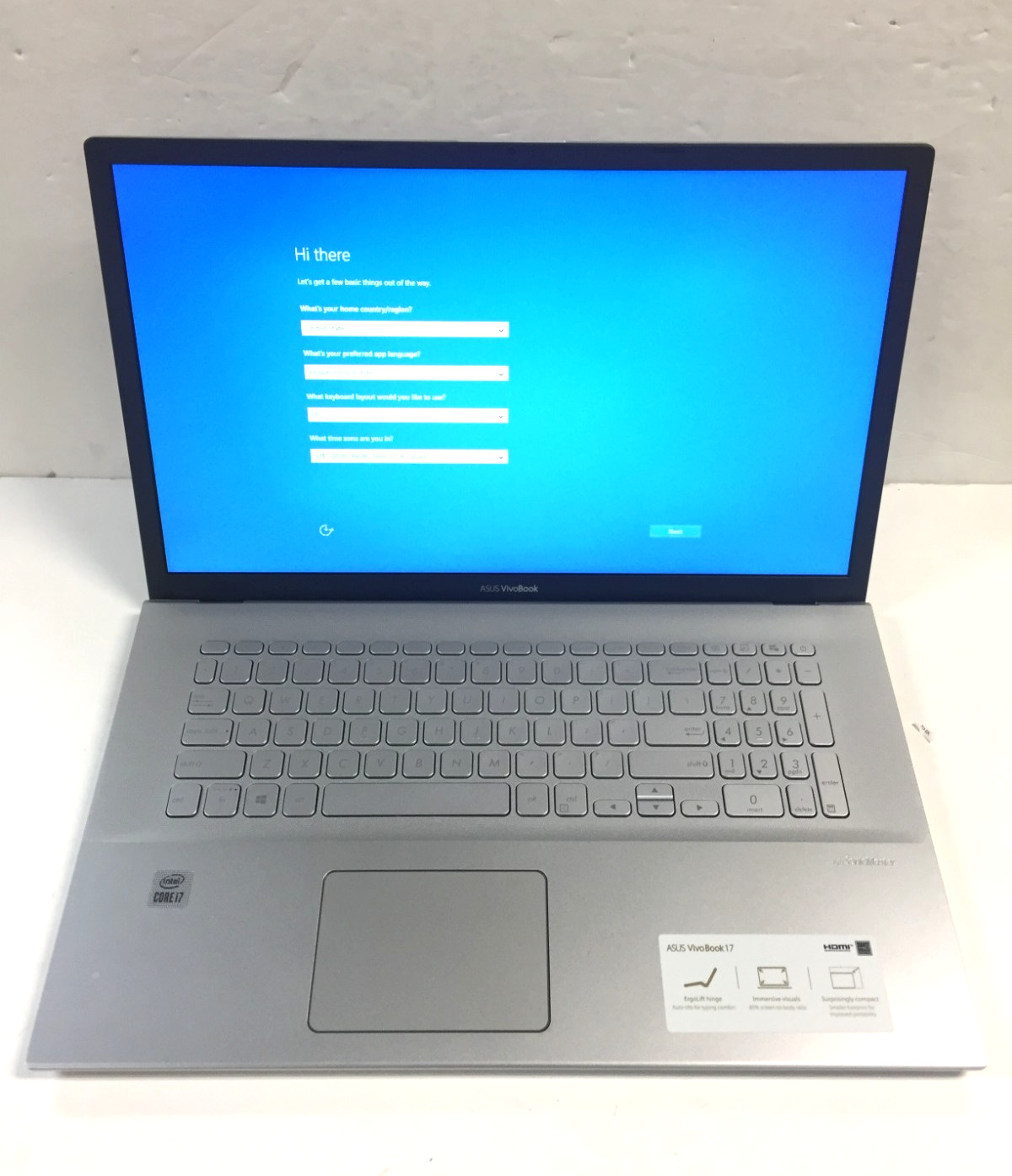 ASUS Vivobook X712J 17.3″ HD+ LAPTOP/i7-1065G7/16GB RAM/1TB SSD/W10H, Silver