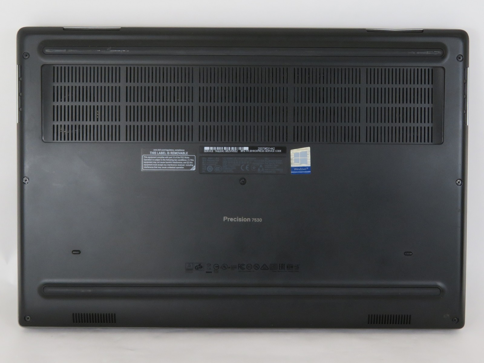 Dell Precision 7530 15in i9 8950HK 2.9GHz 96GB RAM 1TB Win11 P3200