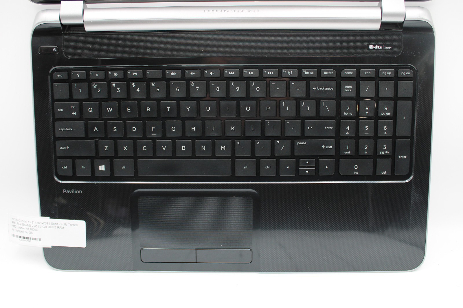 HP 15-n211dx _ AMD A-8 @ 2.4 GHz + Radeon _ 4GB RAM _ No SSD _ No OS