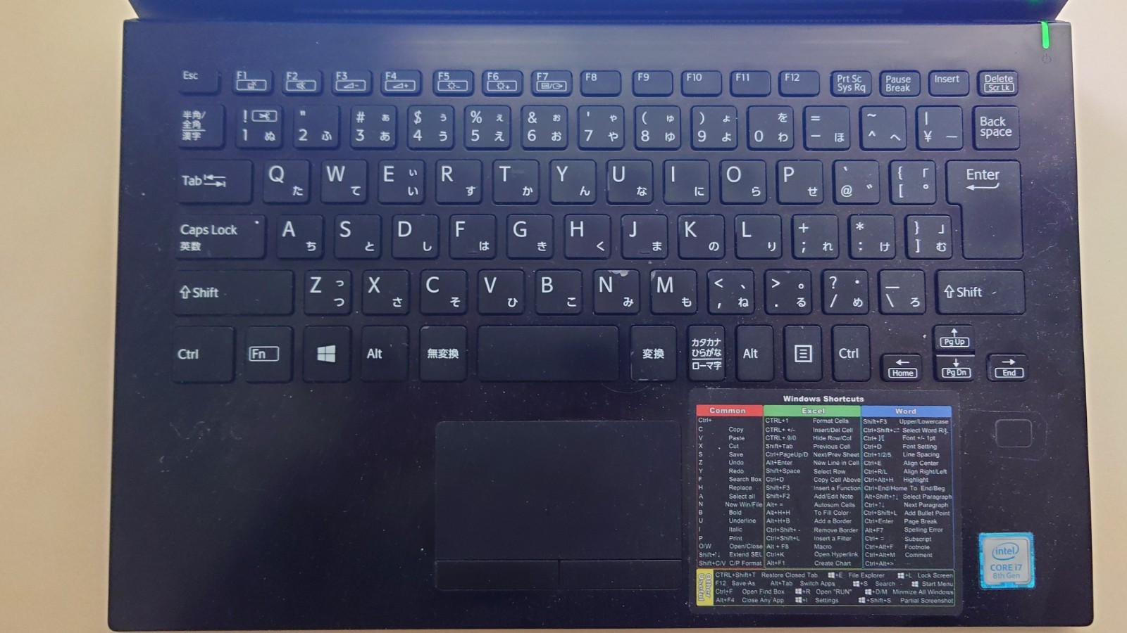 Sony Vaio Pro PG VJPG11C11N 13.3 W11 Core i7-8550U 16GB 256GB SSD Made in Japan