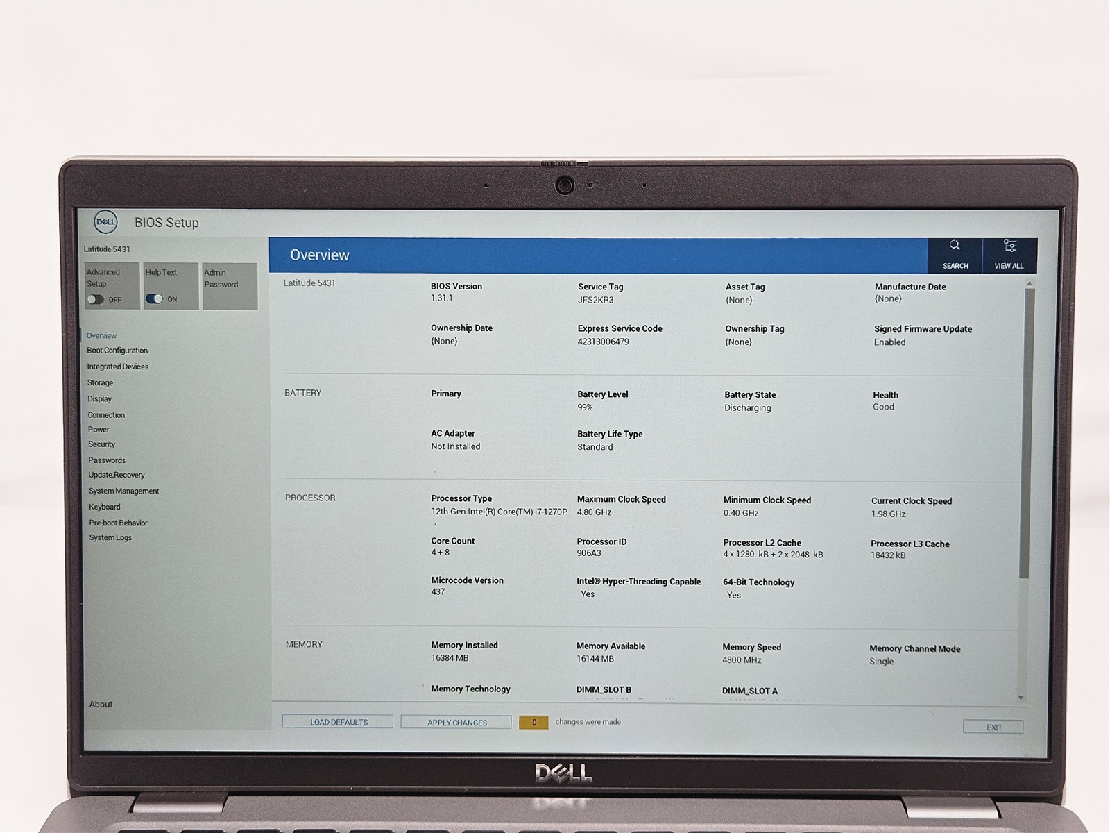 Dell Latitude 5431 14″ i7-1270P 16GB 256GB SSD Grey Ultrabook