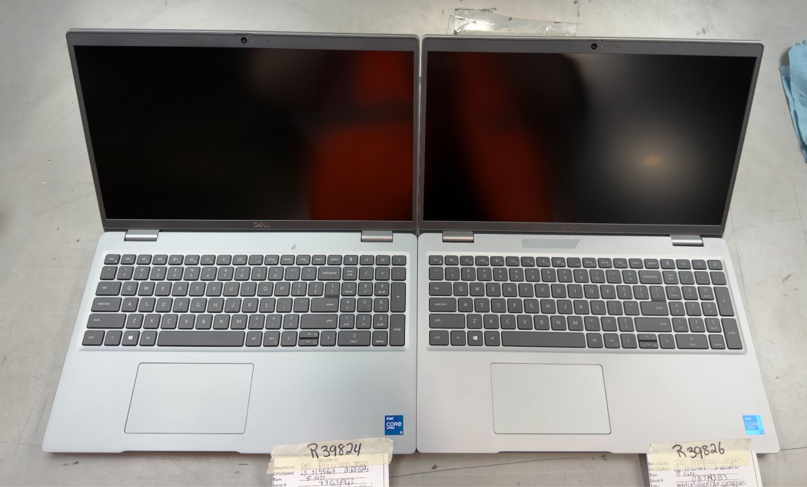 (Lot of 4) Dell Precision 3560 i5-1145G7 / 8GB RAM / T500 / NO SSD -RL6030