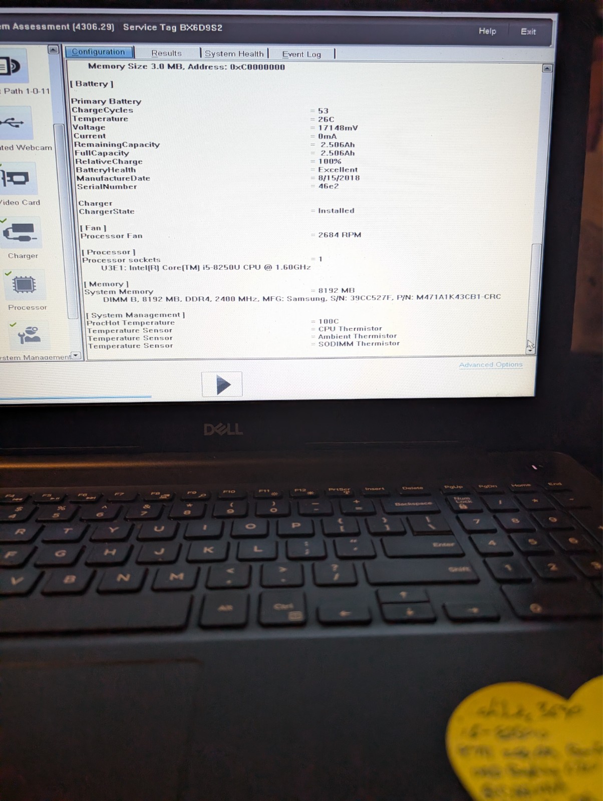 Dell Latitude 3590 Laptop, i5-8250U, 8GB DDR4. 256 GB NVMe, Wifi + BT, Win11 Pro