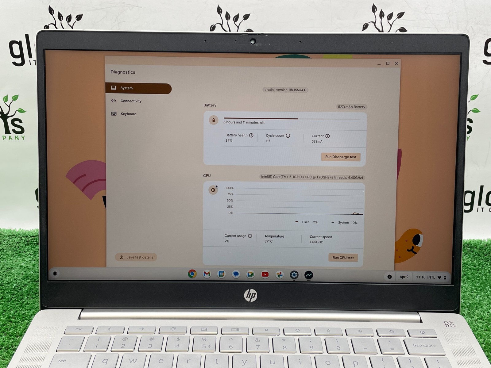 HP Pro c640 Chromebook Laptop Intel i5-10310U 1.70 / 8GB RAM / 64GB SSD ChromeOS