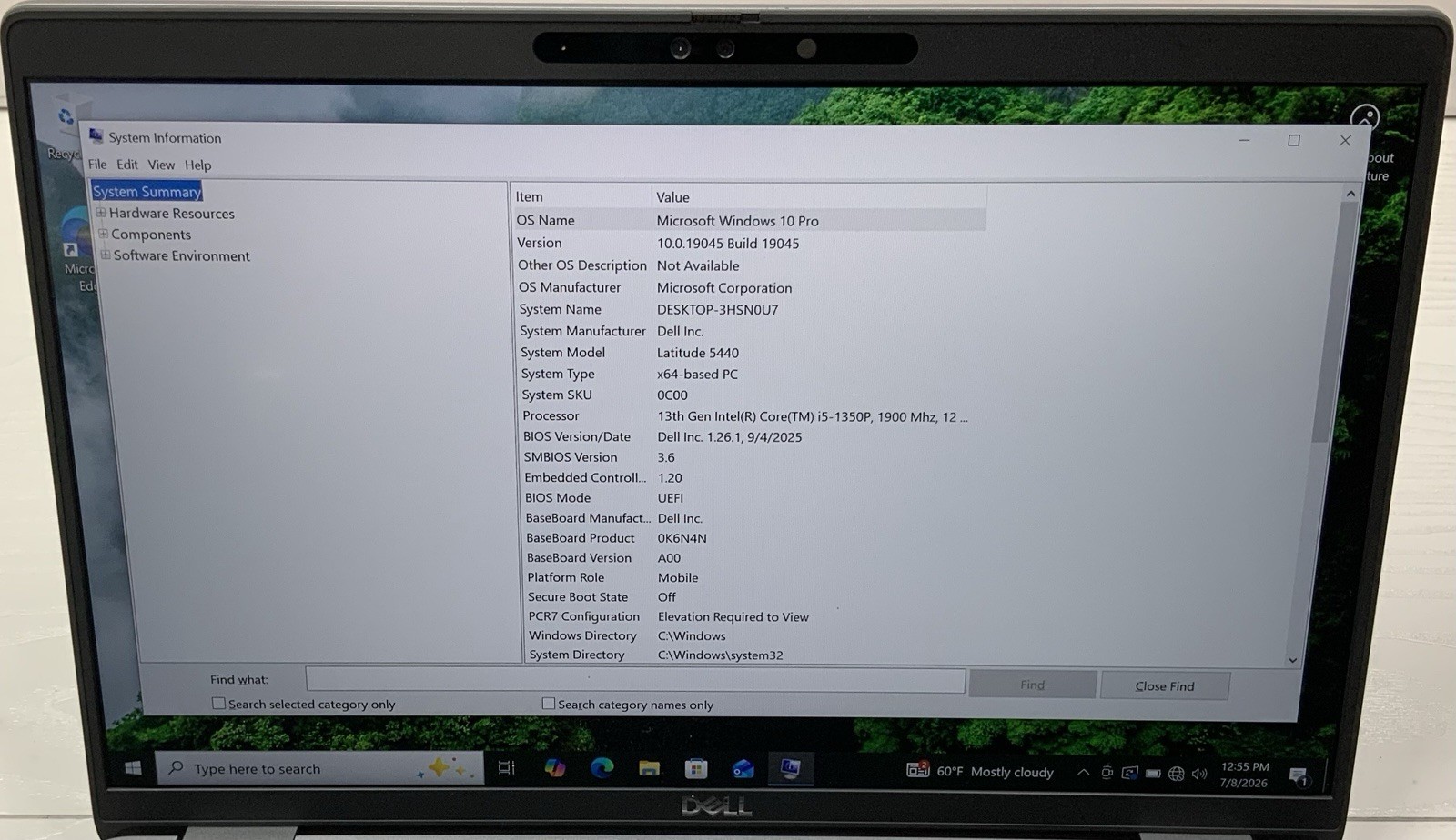 Dell Latitude 5440 14″ Laptop i5-1350P 32GB RAM 512GB SSD Windows 10 Pro