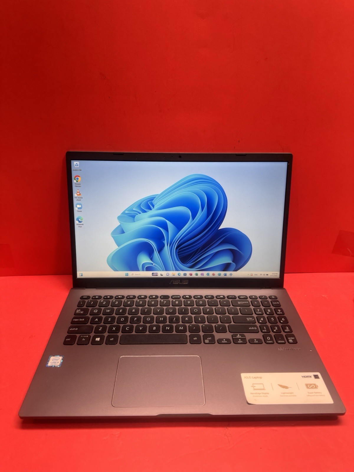 asus vivobook 15.4” X509FA 8th i5 1.6GHz-8GBRAN-256GBSSD Windows11pro