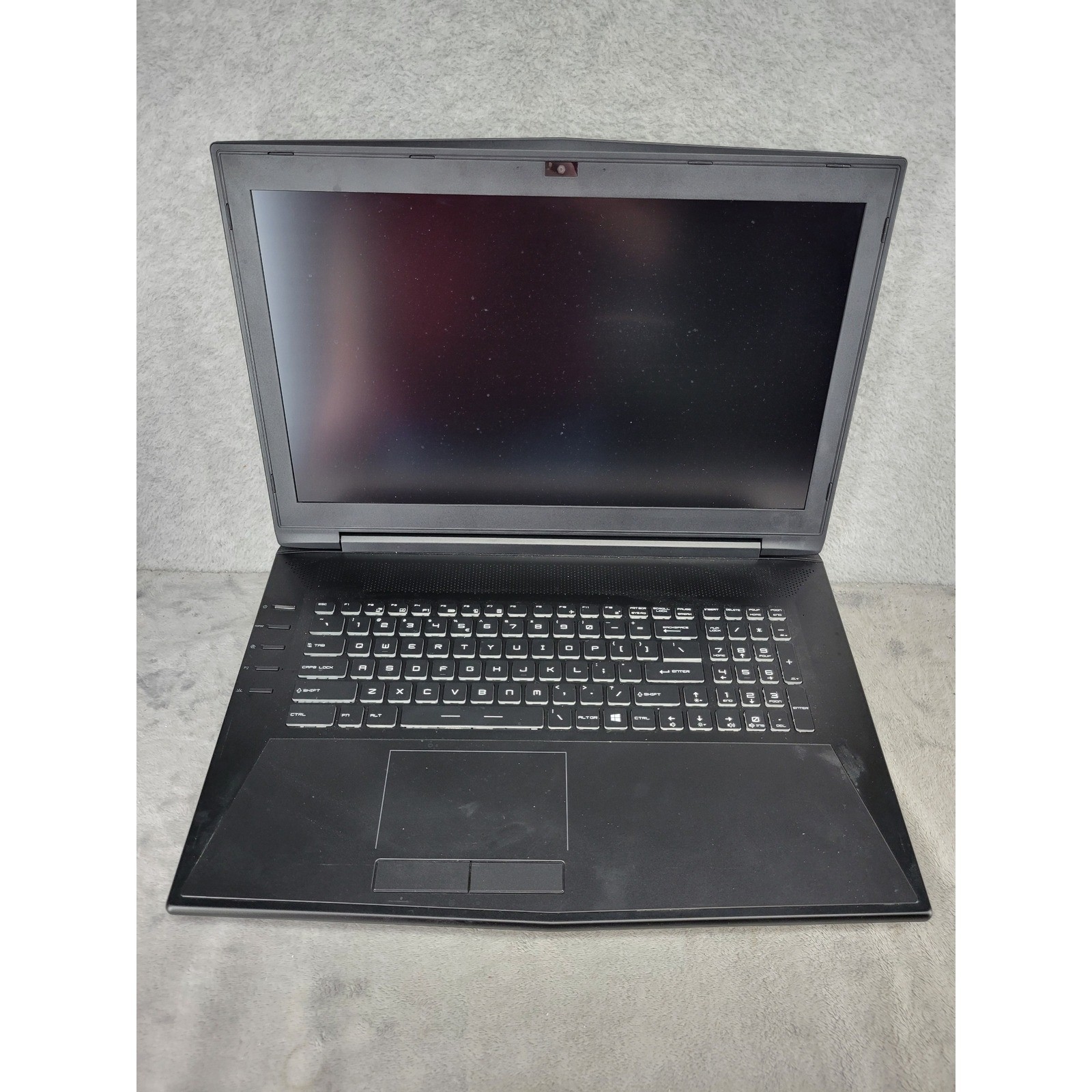 CyberPowerPC Gaming Laptop Black Password Locked No Cords For Parts or Repair