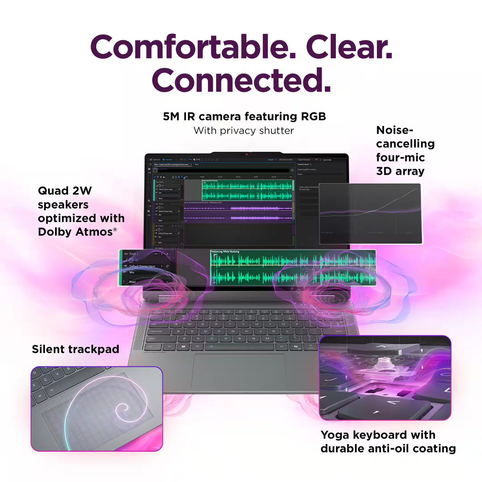 Lenovo – Yoga 7i 2-in-1 14″ 2K OLED Touchscreen Laptop – Core Ultra 7 Process…