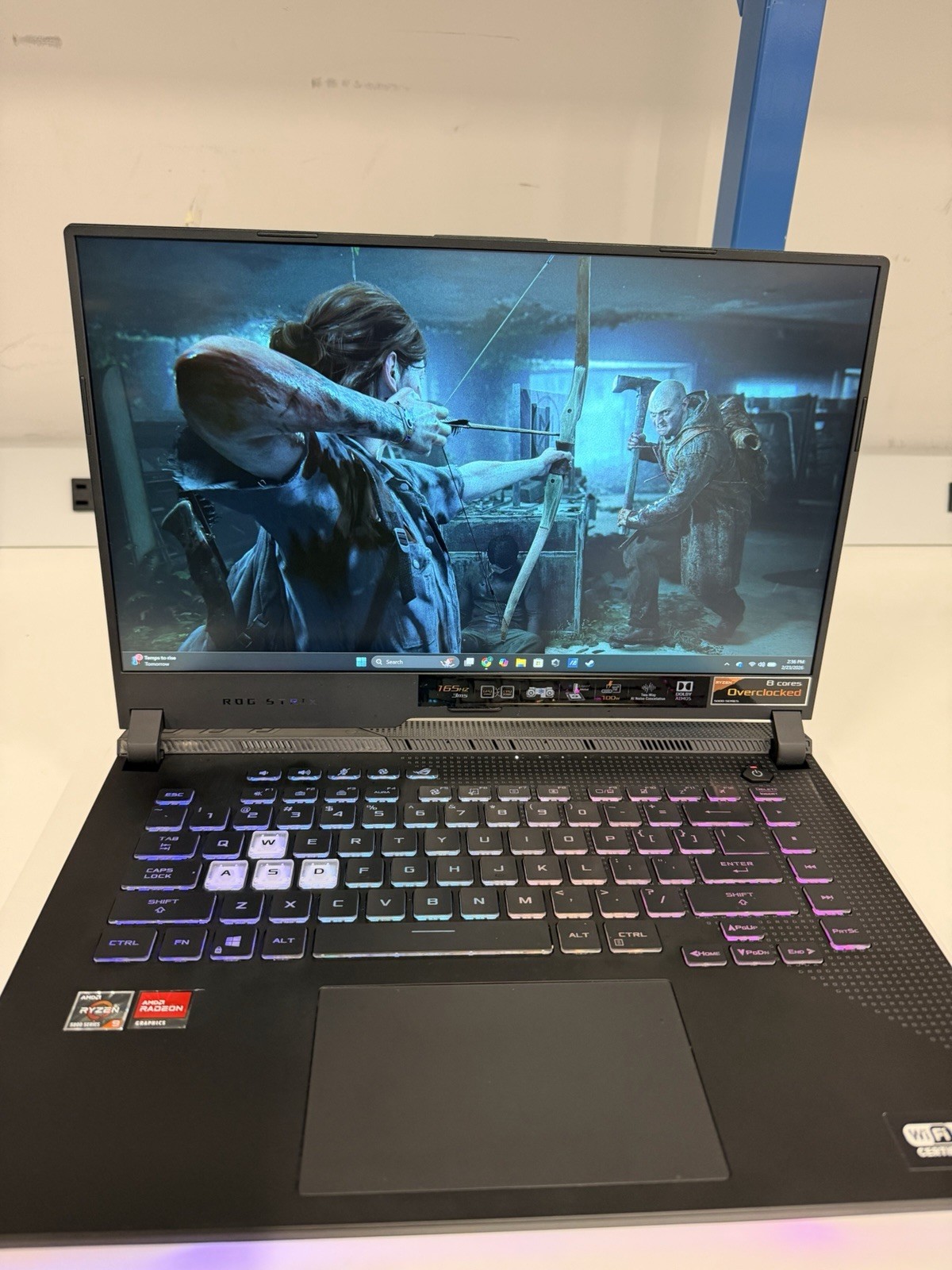 ASUS ROG Strix Gaming Laptop AMD Ryzen 9 Radeon RGB Keyboard Wi-Fi 6