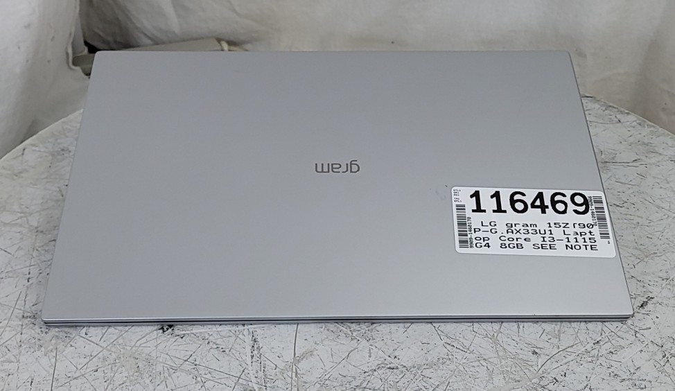 LG gram 15ZT90P-G.AX33U1 Laptop Core I3-1115G4 8GB SEE NOTES