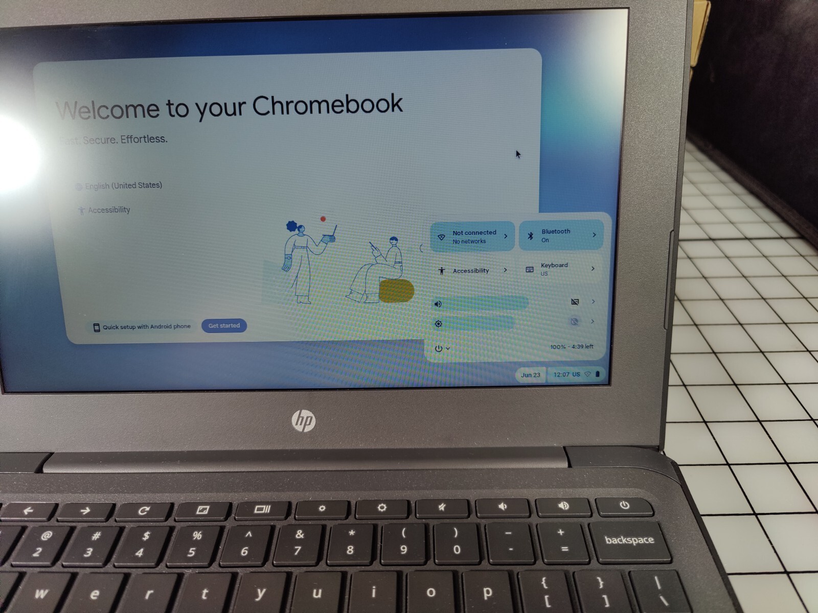 HP Chromebook 11 G6 EE (16GB SSD, Intel Core N3350, 1.10 GHz, 4GB RAM) Laptop –