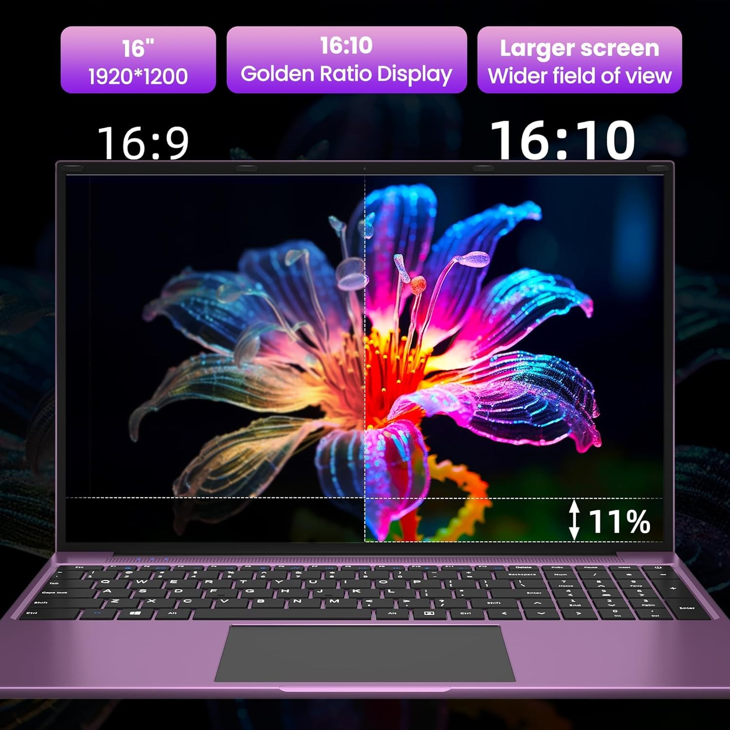 jumper 16 Inch Laptop,12th N150 Processor,1200P IPS Display,1-Year Office…