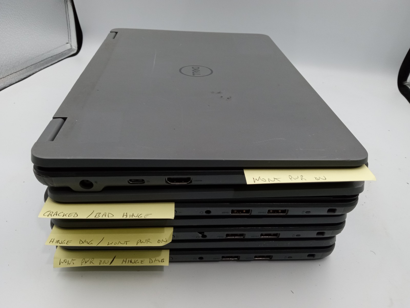 Lot of 4 – Dell Latitude 3120 11″ 2in1 Laptop Intel Pentium – PARTS /REPAIR -RR