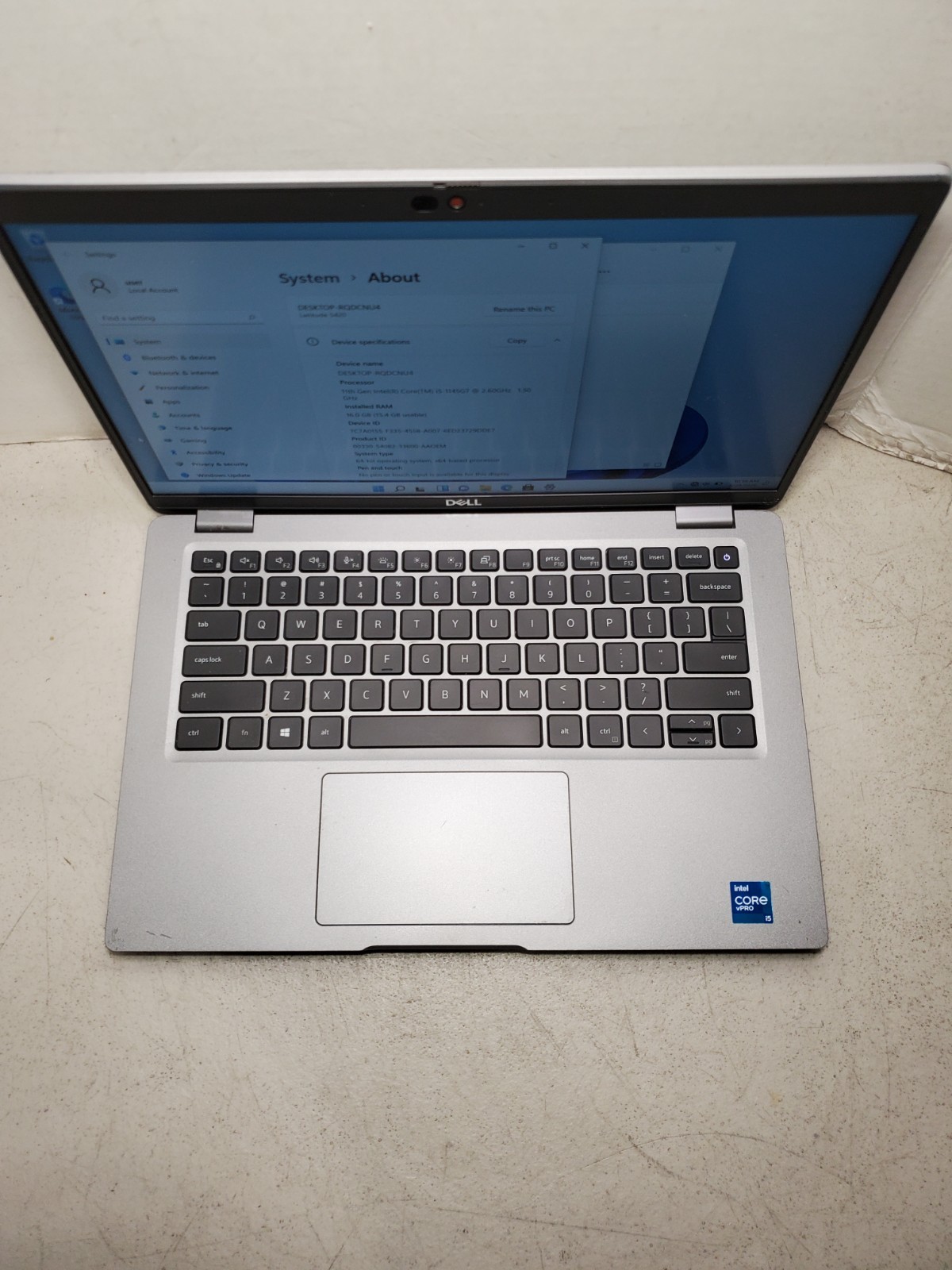 Dell Latitude 5420 14″ Laptop i5-1145G7 2.4GHz 16GB RAM 256GB SSD Win11 #69
