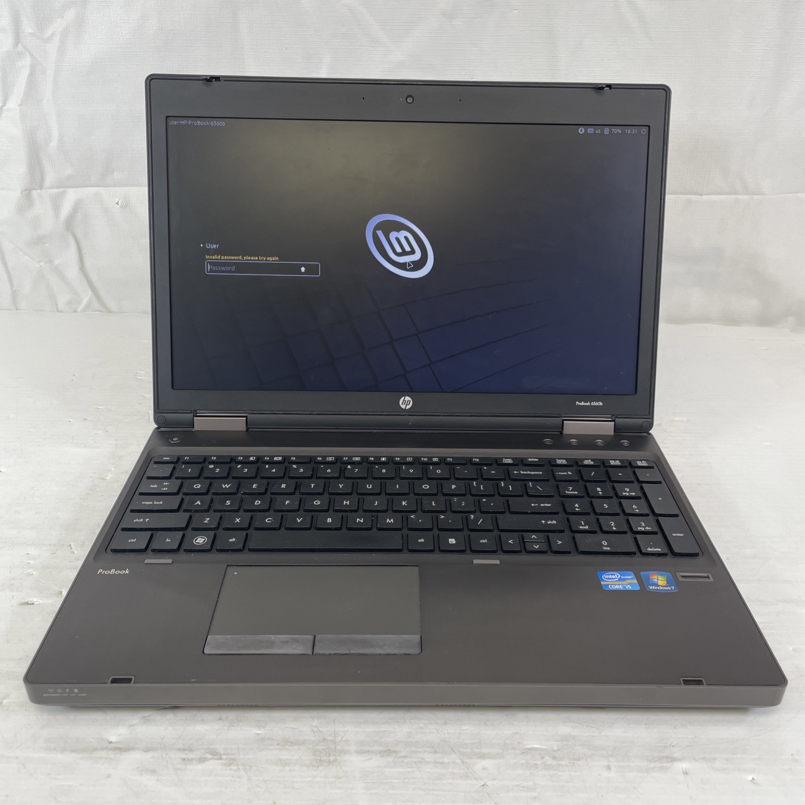 HP ProBook 6560b Intel Core i5-2450M CPU 2.50GHz 4GB 500 GB HDD Linux Mint OS
