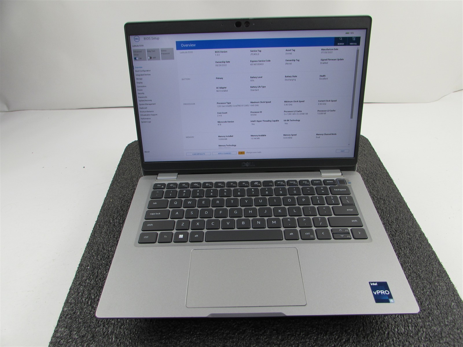 DELL LATITUDE 5330 FHD TOUCHSCREEN I5-1245U 10 CORE 512GB SSD 16GB RAM NO O.S