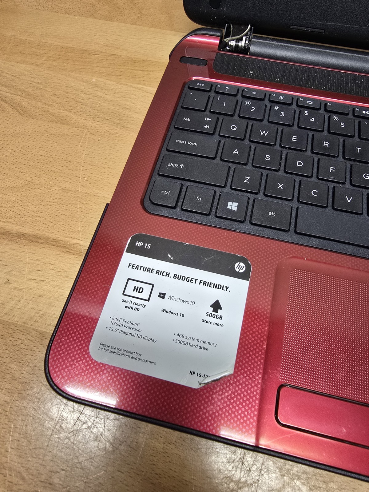 HP 15-f272wm Laptop Intel Pentium | UNTESTED | No Charger