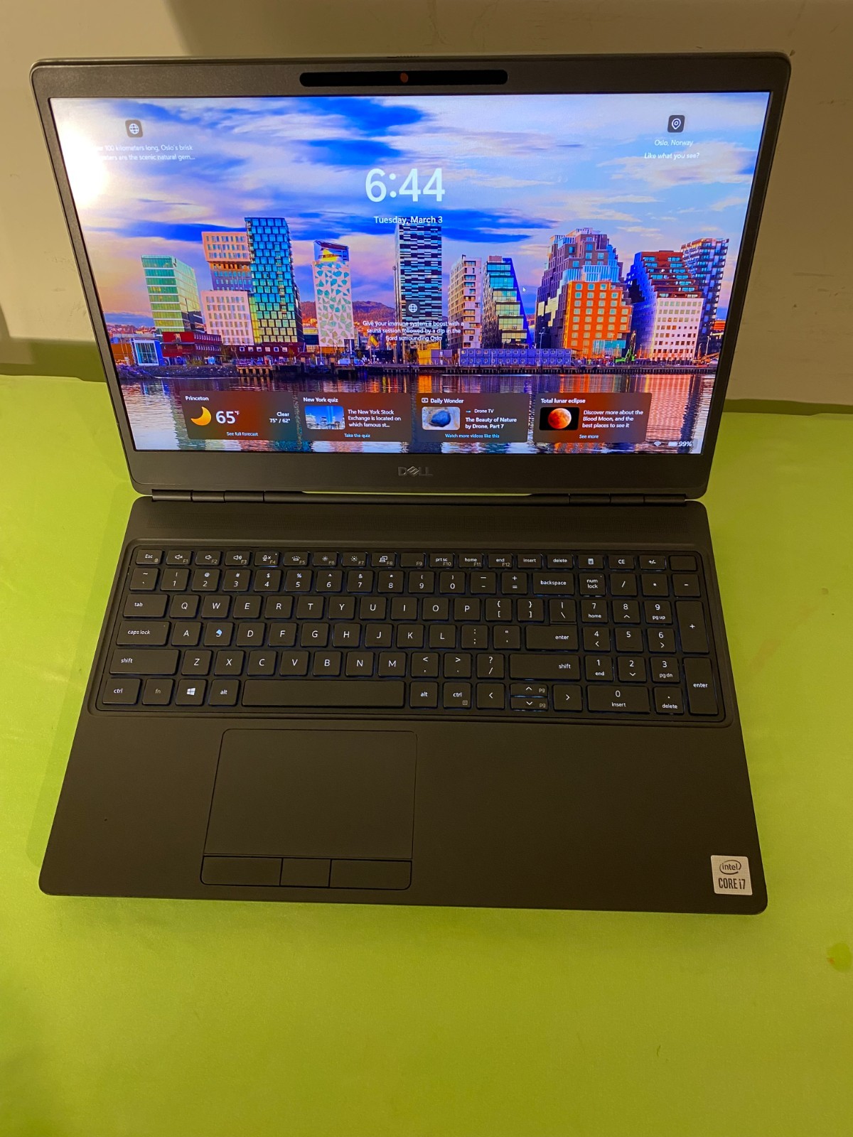 Dell Precision 7550 15.6″ Intel i7-10750H 64GB RAM 512B SSD NVIDIA Quadro T2000