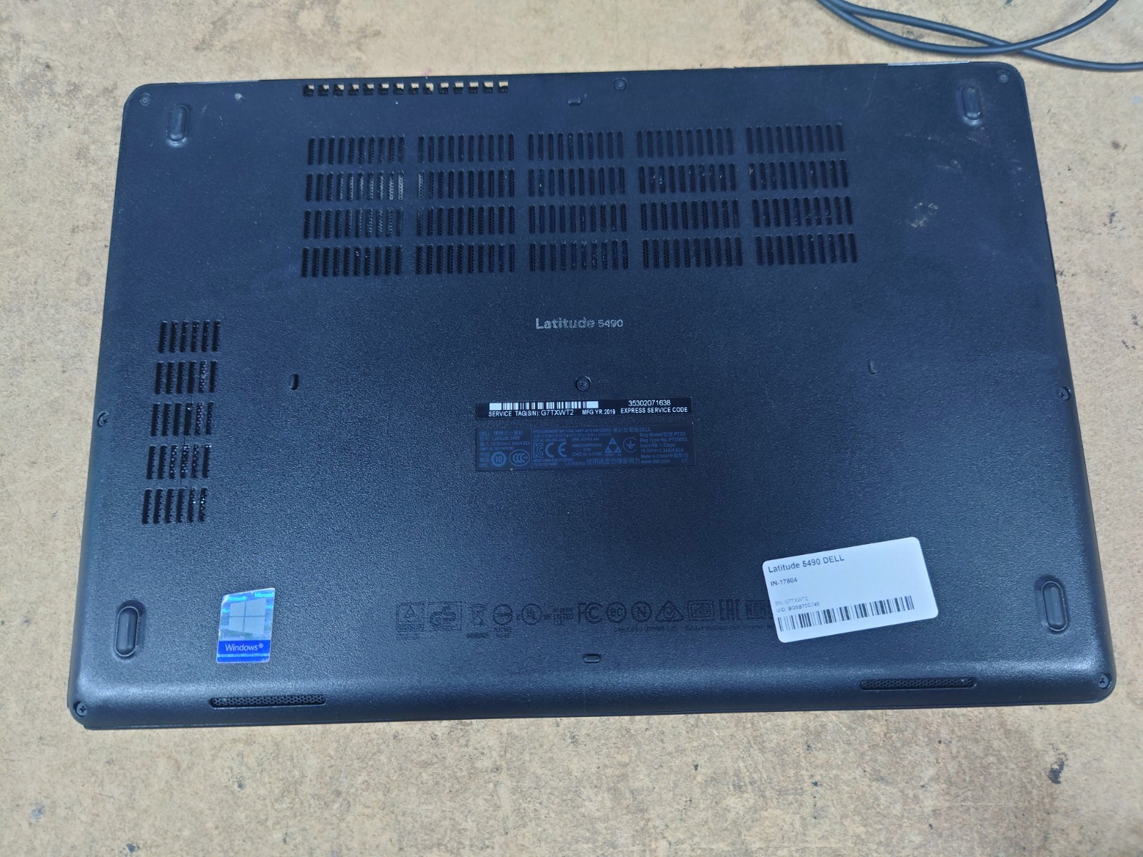 Dell Latitude 5490 14″ FHD i5-8350U 8GB RAM No OS/SSD