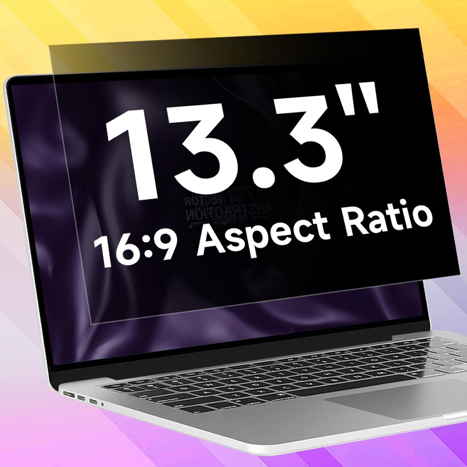 13.3 Inch 1920x1080P Laptop Privacy Screen Filter, Anti Blue Light Glare & Scrat