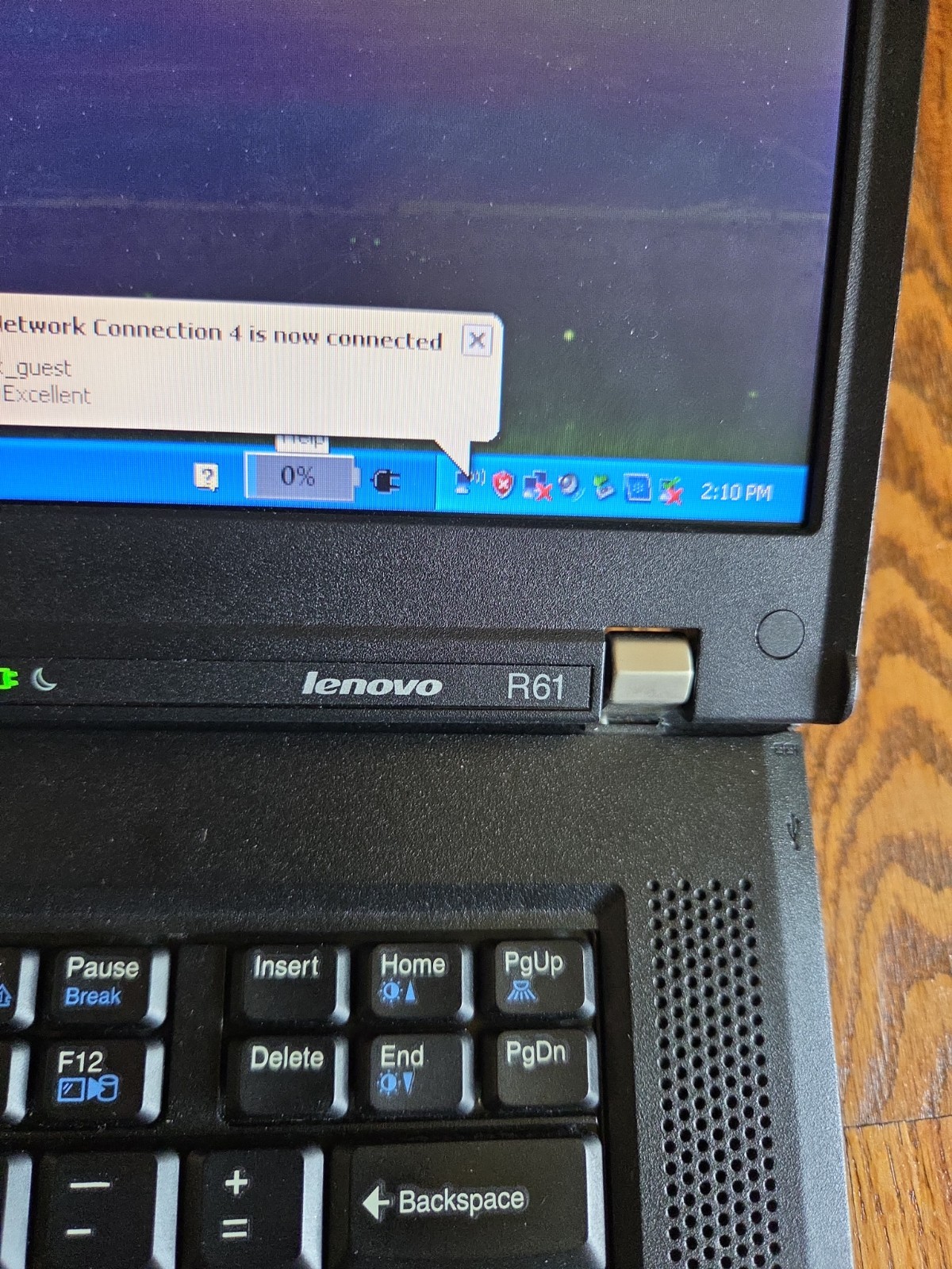 IBM ThinkPad R61 15″ Intel T7500 2.2 GHz 3GB RAM 160GB HDD Win XP Pro