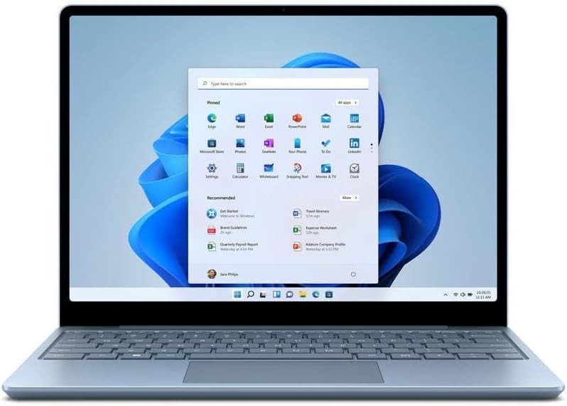Microsoft Surface Laptop GO 2 12.4″ Touchscreen i5-1135G7 8GB 128GB SSD Ice Blue