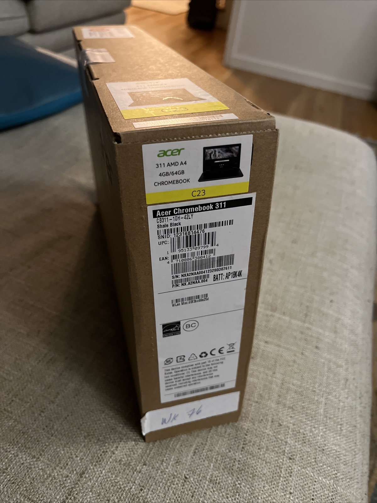 NEW Acer 311 Chromebook 11.6″ HD AMD A4 64GB eMMC 4GB RAM Shale Black Sealed NIB