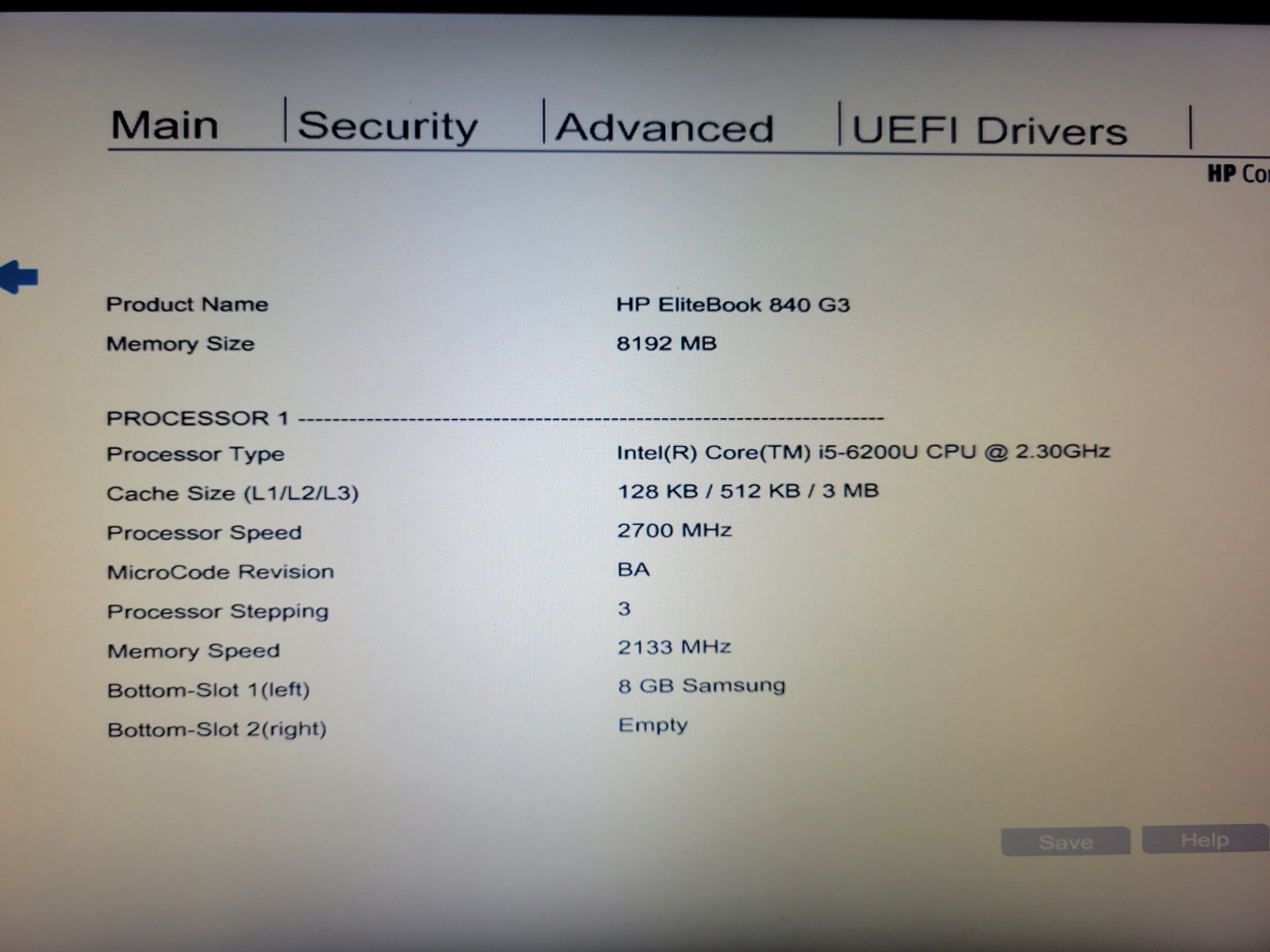 HP EliteBook 840 G3 i5-6200U@2.3GHz 8GB RAM *No HDD/No OS/BIOS* | C919