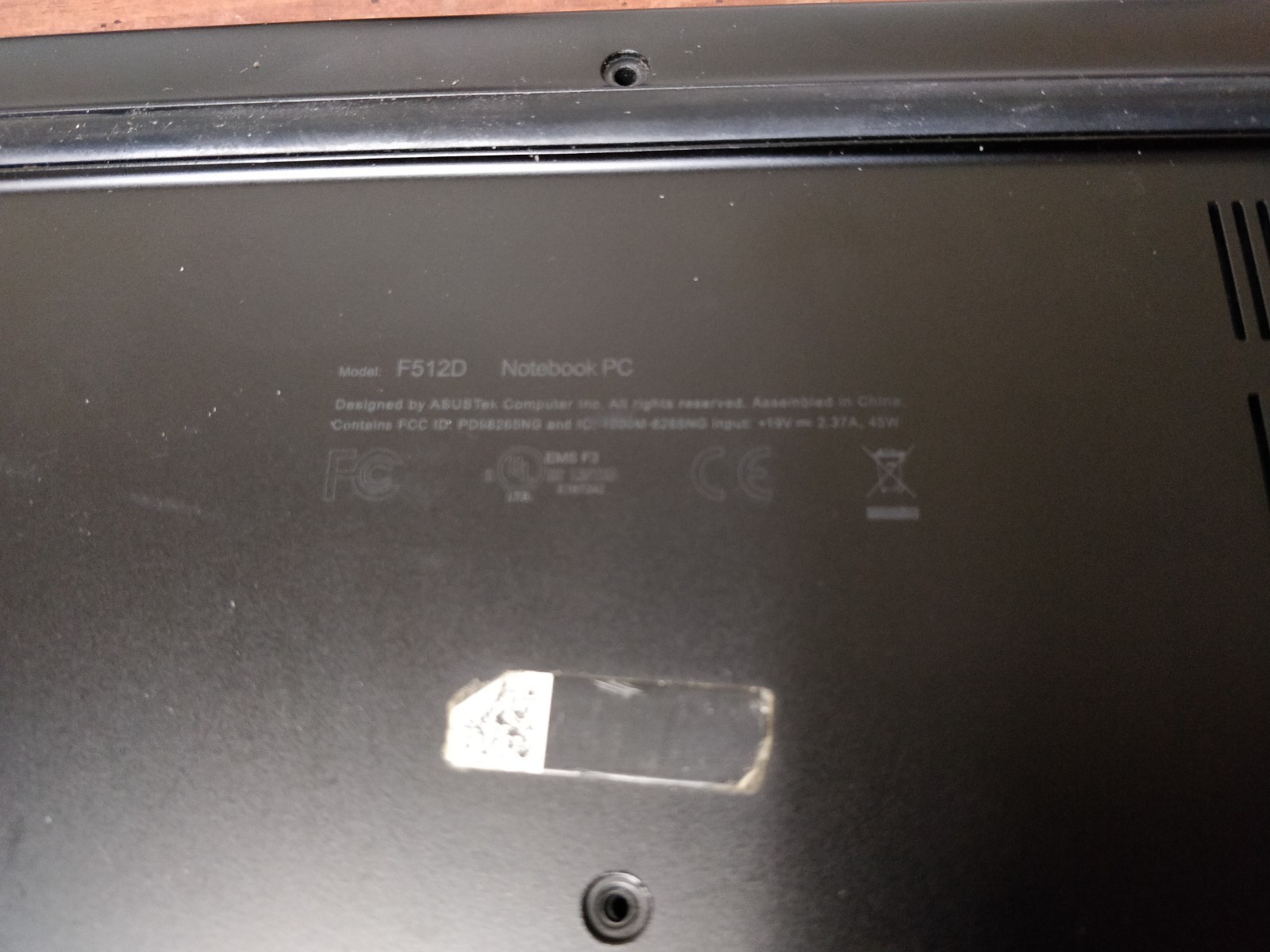 Asus Vivobook F512D Ryzen 5 5500U@2.10GHz 8GB RAM NO DRIVE PARTS 8706