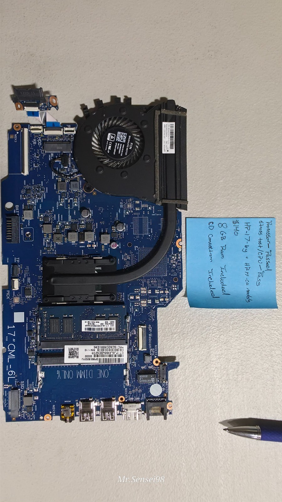 Motherboard for HP-17-by and ca laptops