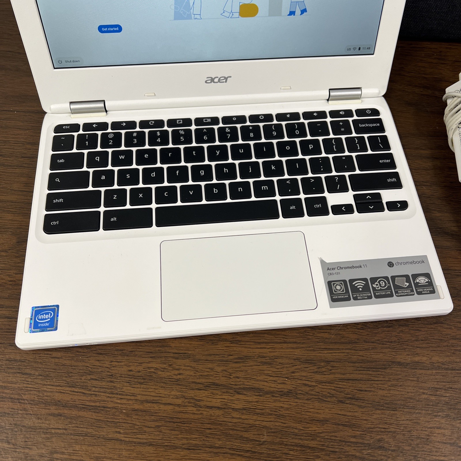 ACER CHROMEBOOK CB3-131 SERIES N15Q10 WITH CHARGER & CARRY CASE