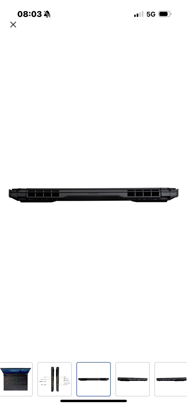 GIGABYTE AORUS 15.6 1TB SSD Intel Core i7 240Hz 32GB RAM NVIDIA GeForce RTX 3080