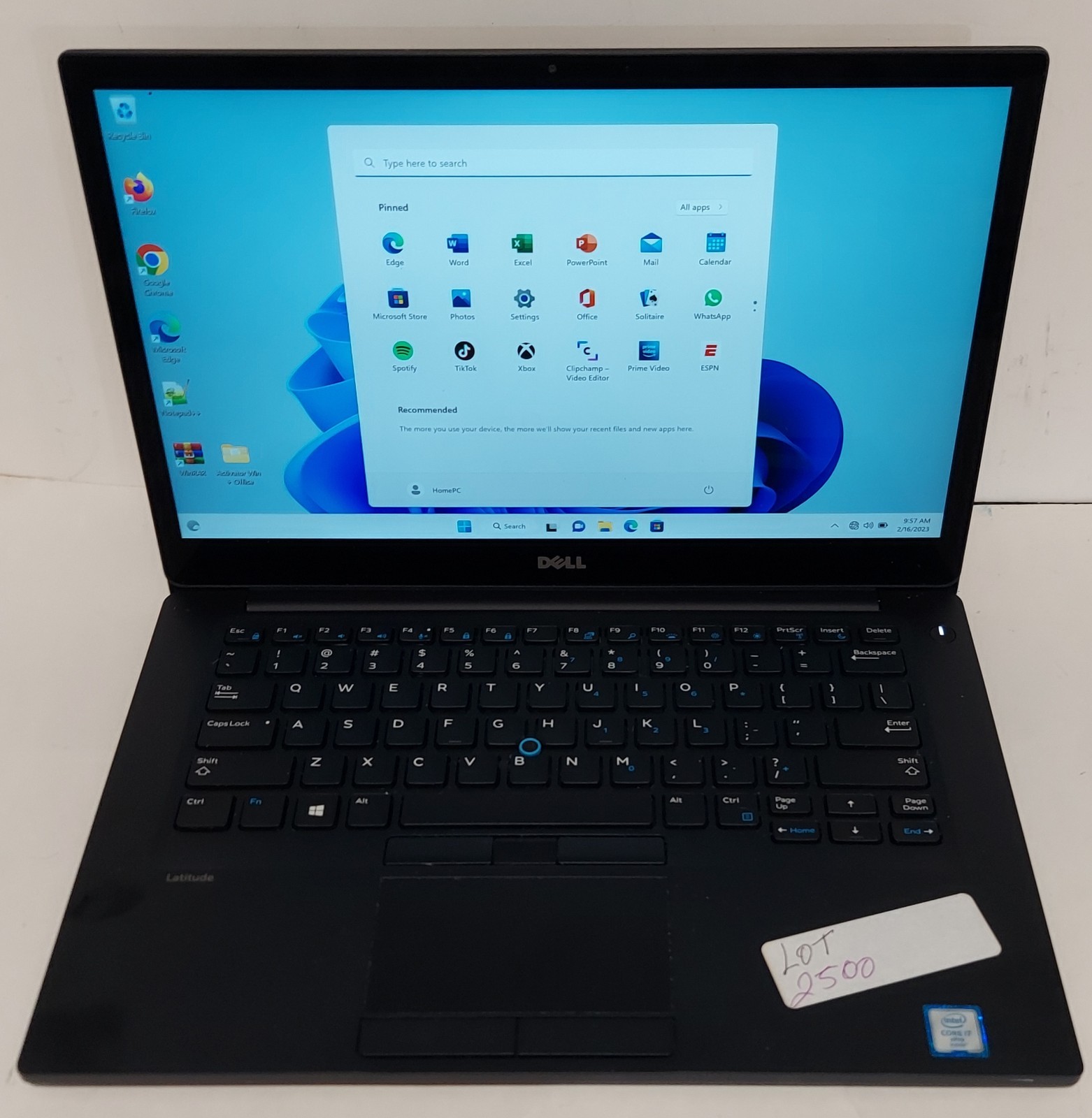 DELL LATITUDE 7480 i7 500 HD 8 RAM TOUCHSCREEN FULLY FUNCTIONAL WITH CHARGER