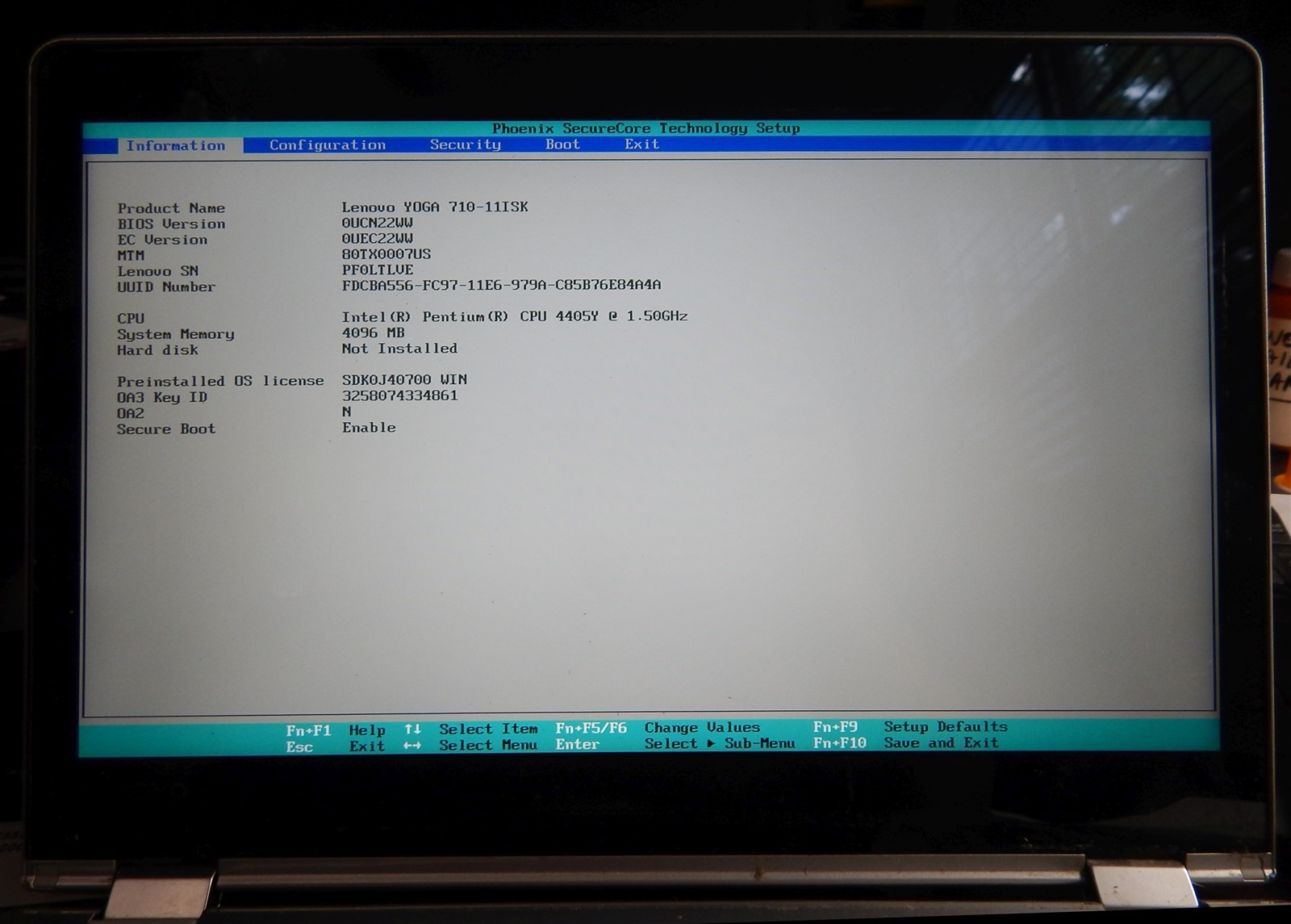 Lenovo Yoga 710-11ISK FOR PARTS ~ 11.6in Touch -1920×1080, Pentium, Convertible