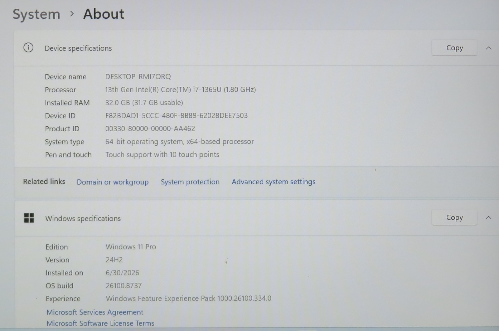 Dell Latitude 5440 14in Touchscreen i7 1365U 1.8GHz 32GB RAM 512GB Win11 Pro